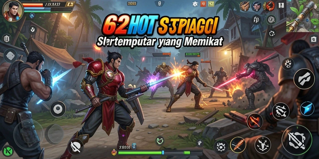 Tampilan gameplay <strong>62HOT</strong> yang penuh aksi dan strategi.