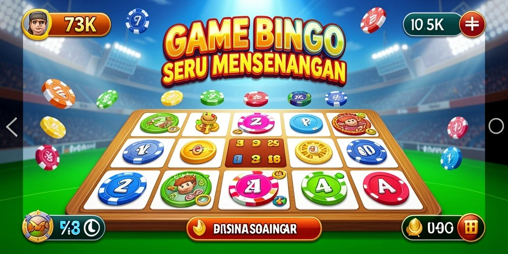 Screenshot menunjukkan gameplay seru dari game Bingo 73K.