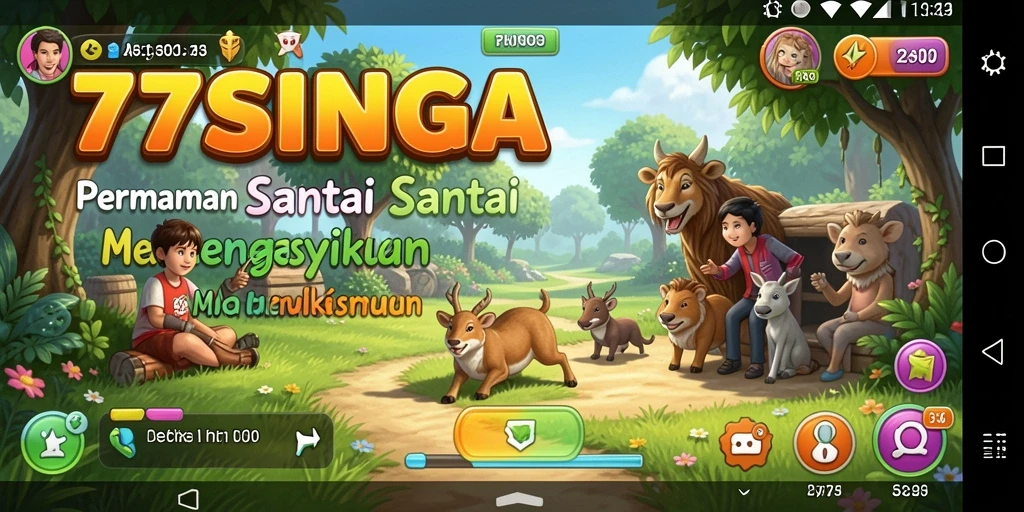 Tampilan permainan <strong>77SINGA</strong> yang menarik dan penuh warna.