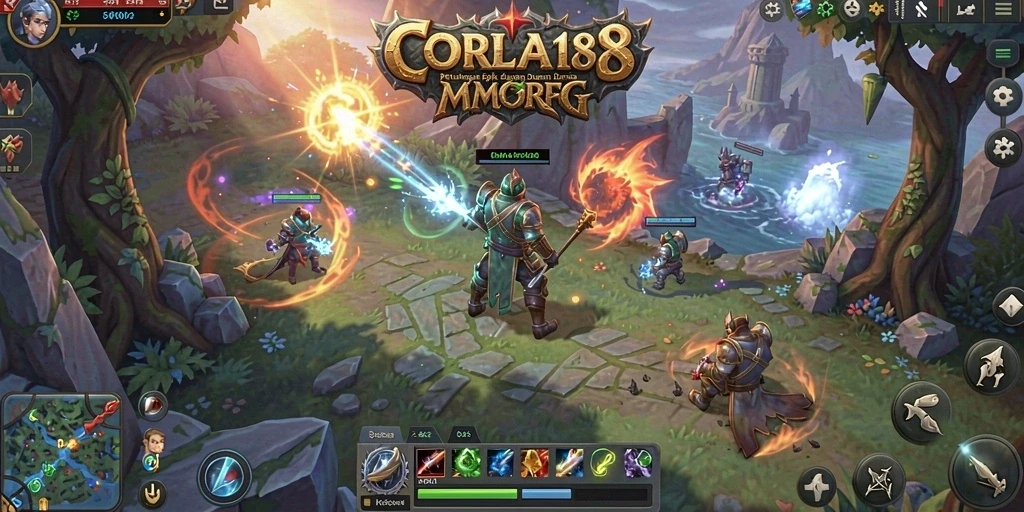 Screenshot gameplay <strong>CORLA188</strong> menampilkan aksi petualangan MMORPG yang seru.