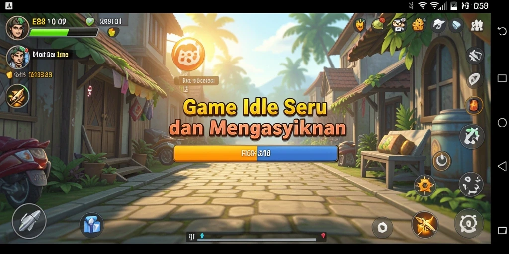 Screenshot E88 menampilkan gameplay yang mengasyikkan dan karakter yang lucu.