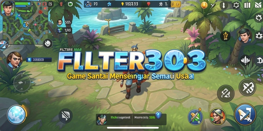 Tangkapan layar gameplay FILTER303 yang penuh warna dan seru.