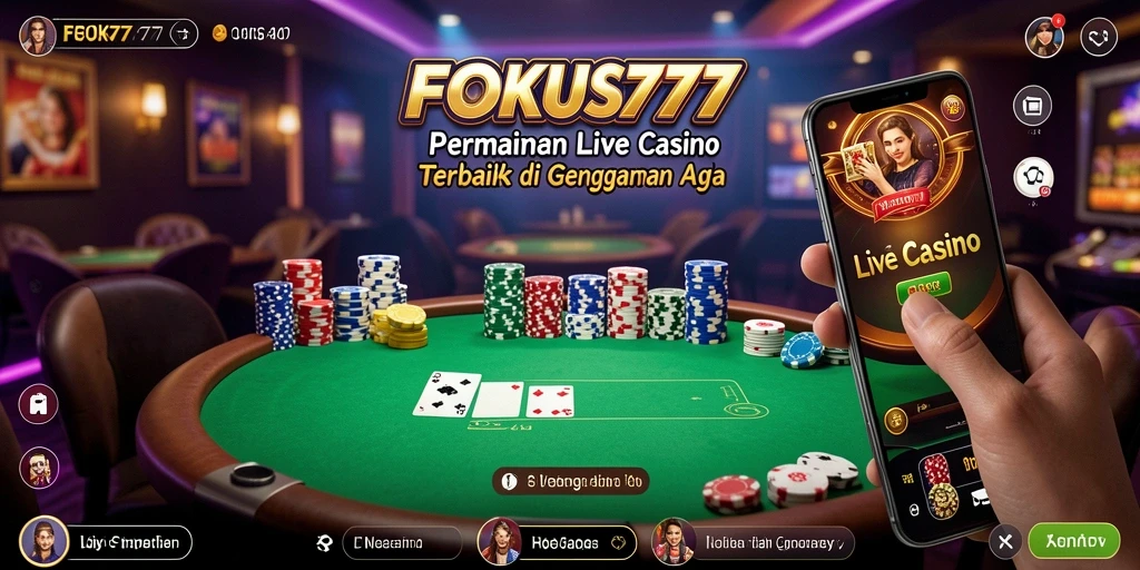 Tampilan gameplay Live Casino yang seru dan interaktif.
