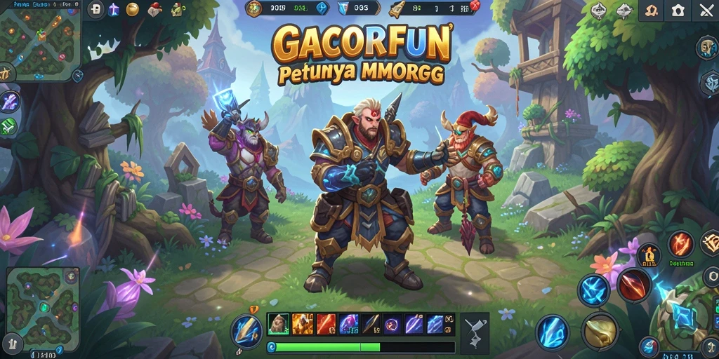 Tampilan gameplay GACORFUN yang mendebarkan dan penuh aksi dalam dunia MMORPG.