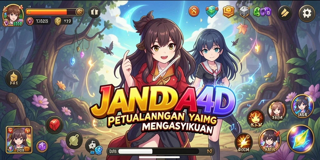 Tampilan aksi seru dalam game Anime JANDA4D yang memukau.