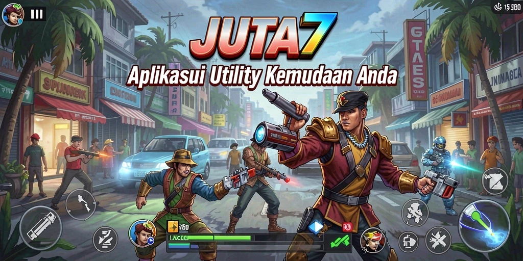 Tampilan JUTA7 yang sederhana dan mudah digunakan untuk semua kalangan.