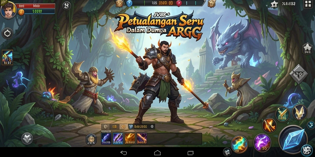 Screenshot gameplay JV88 dengan aksi seru ARPG.