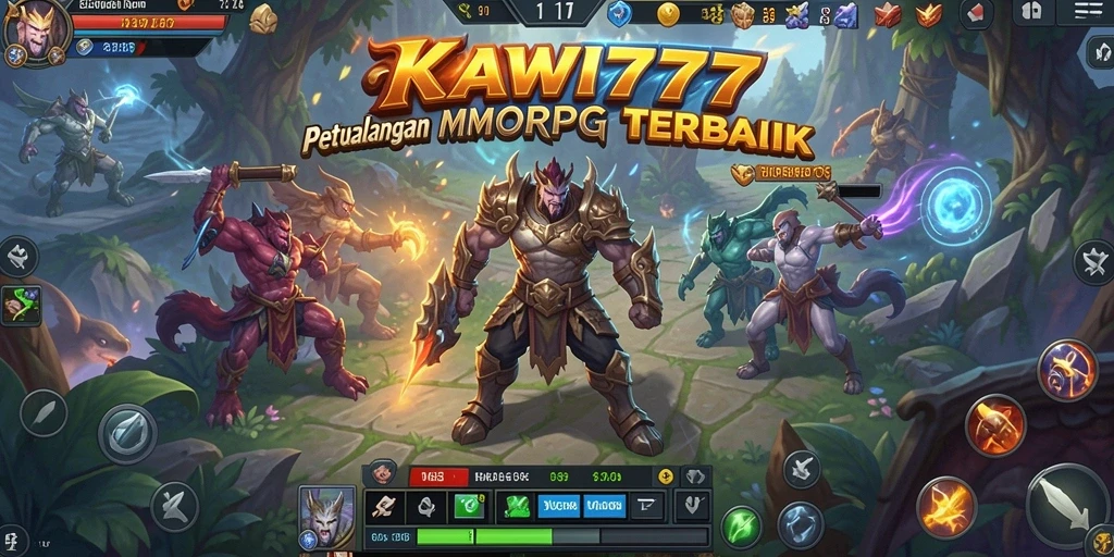 Tampilan gameplay mendebarkan di KAWI777 dengan berbagai pertarungan.