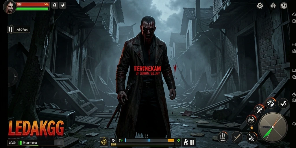 Tangkapan layar gameplay LEDAKGG yang menegangkan di dunia Horror.