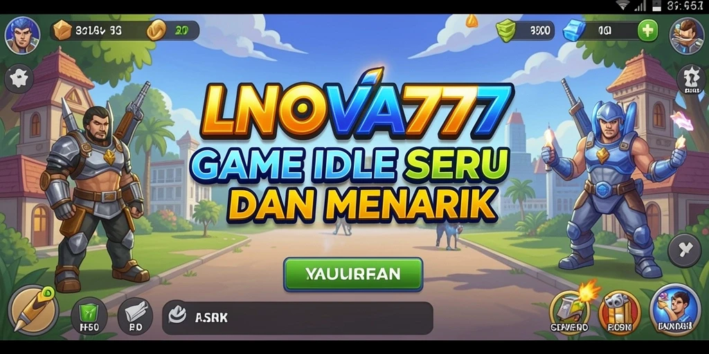 Screenshot gameplay LNOVA777 yang menampilkan keseruan permainan Idle.