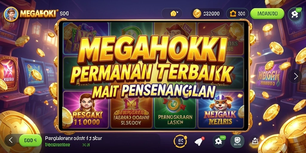 Screenshot gameplay MEGAHOKI yang seru dan menegangkan.