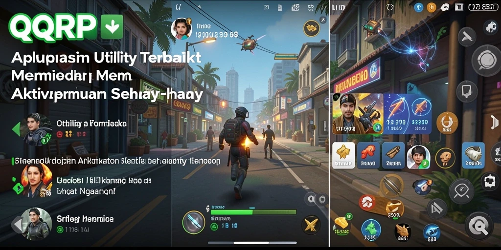 Tampilan interaktif utama QQRP dengan berbagai fitur utility yang bermanfaat.