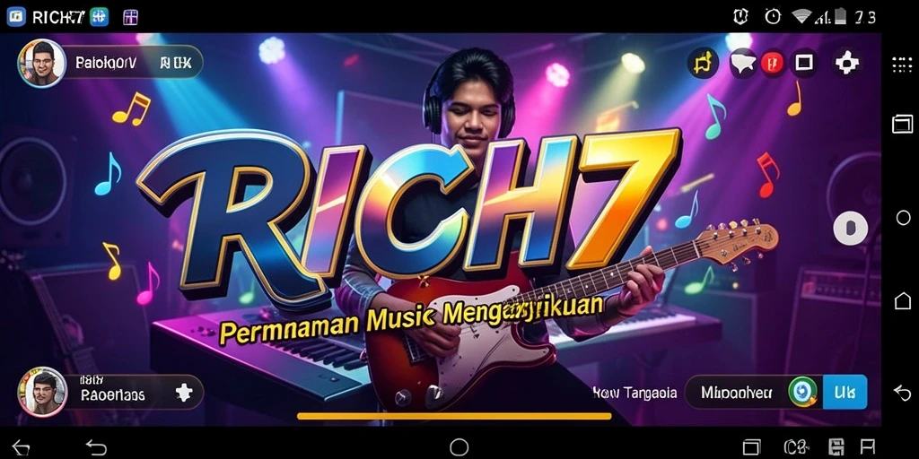 Tampilan gameplay RICH7 yang seru dan interaktif.