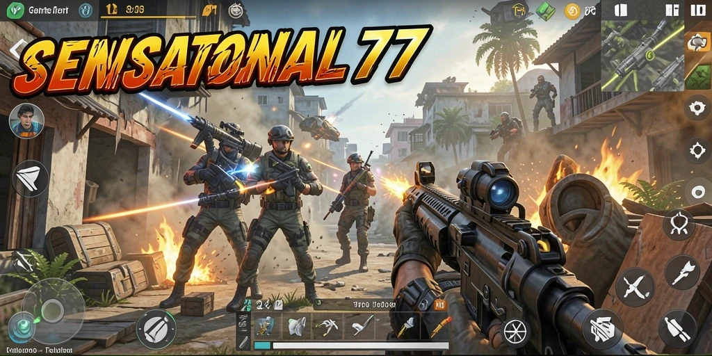 Screenshot gameplay SENSATIONAL77 yang penuh aksi
