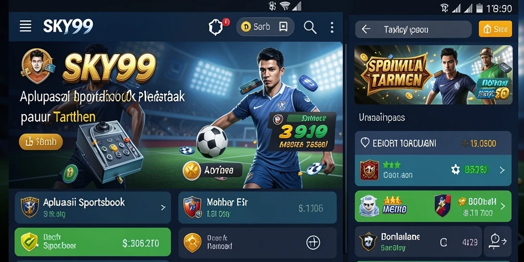 Tangkapan layar SKY99 menampilkan aksi taruhan yang mendebarkan.