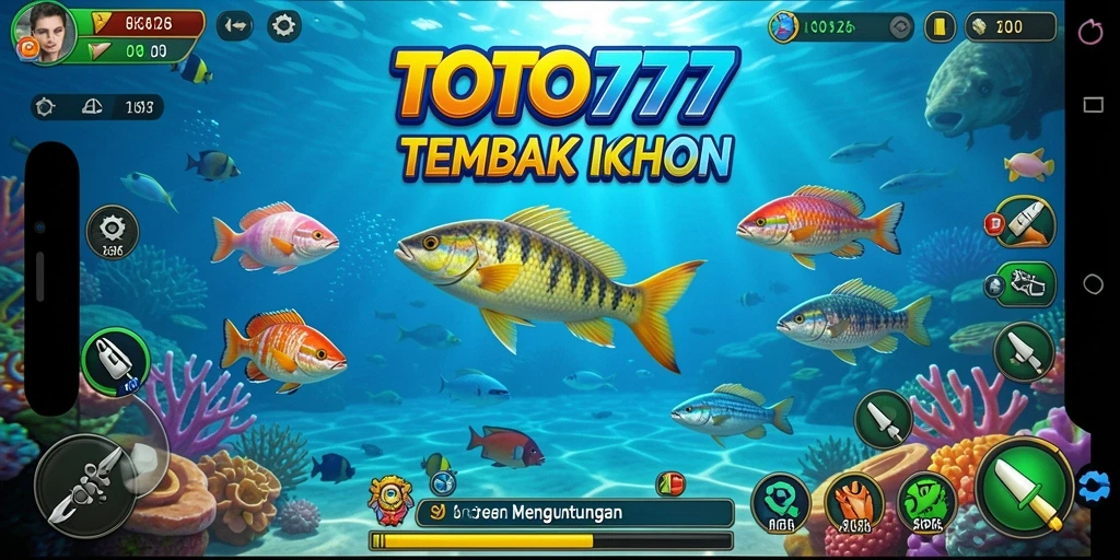 Tampilan menarik dari gameplay Tembak Ikan di TOTO777.