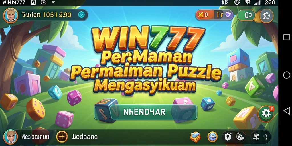Screenshot gameplay WIN777 menampilkan tantangan Puzzle yang seru.