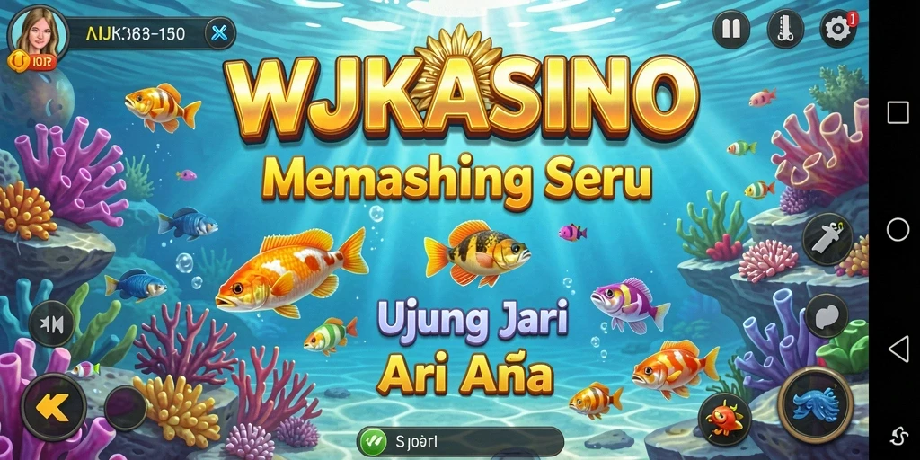 Screenshot utama WJKASINO, memperlihatkan aksi memancing seru.